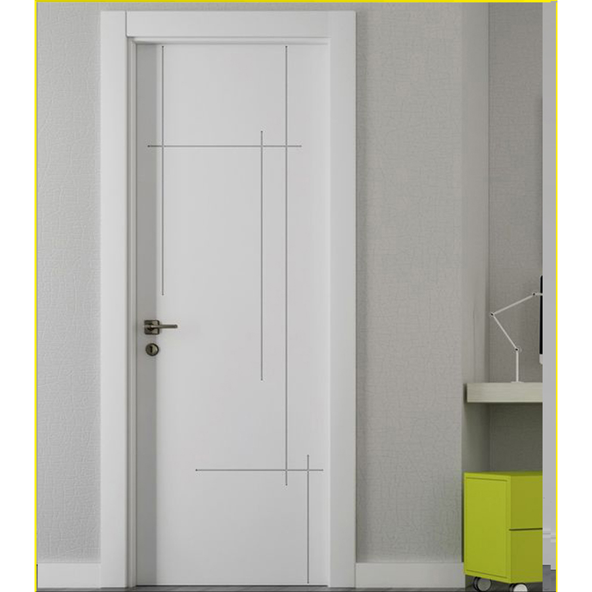    درب اتاقی و سرویسی روکش pvc کد D-602